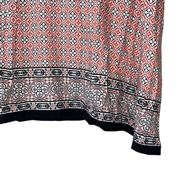 Max Edition Ladies Black, White, & Orange Geometric Pattern Sleeveless Tank, M - Picture 3 of 4